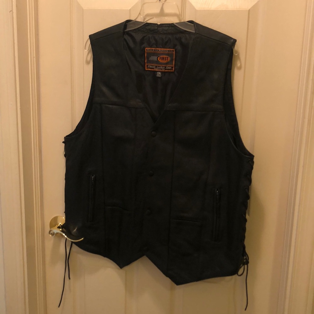 Leather vest